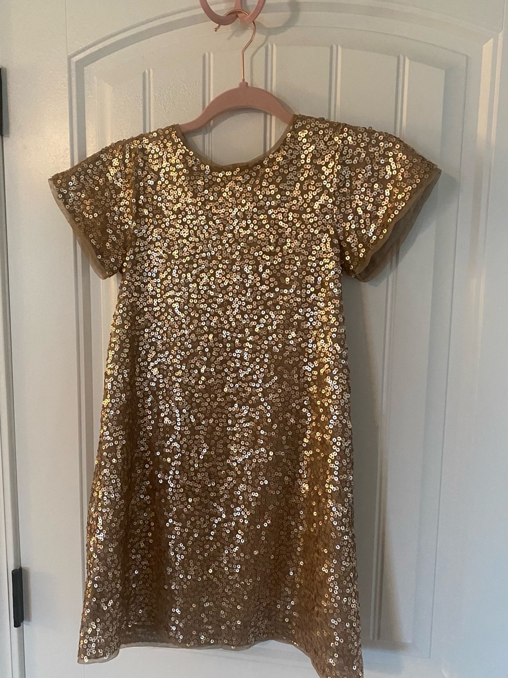 GAP Girls Gold Sequin Formal Dress